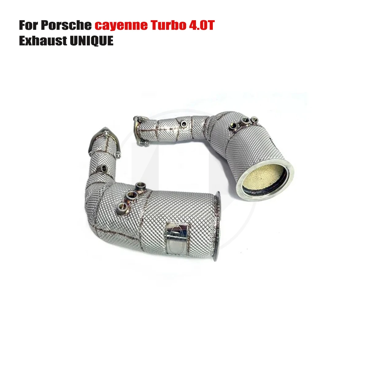 UNIQUE For 2019-2023 Porsche cayenne Turbo 4.0T With insulator downpipe With cat/without cat exhaust pipe
UNIQUE For 2019-2023 Porsche cayenne Turbo 4.0T With insulator downpipe With cat/without cat exhaust pipe
