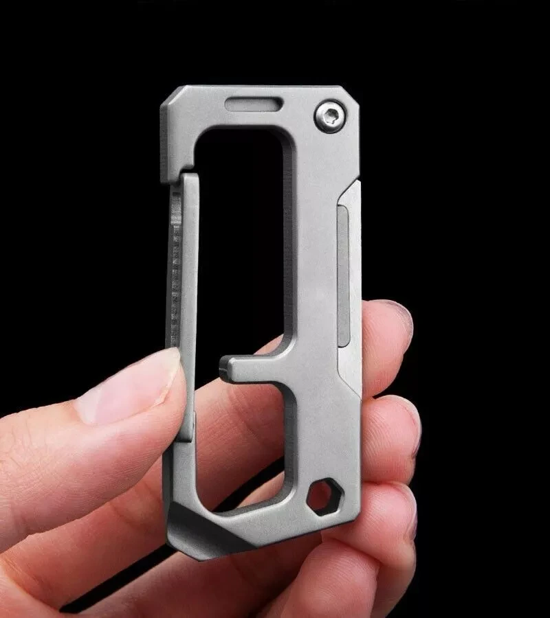 EDC Multi Tool Titanium Key Chain Carabiner Bottle Opener Foldable Knife Outdoor
EDC Multi Tool Titanium Key Chain Carabiner Bottle Opener Foldable Knife Outdoor