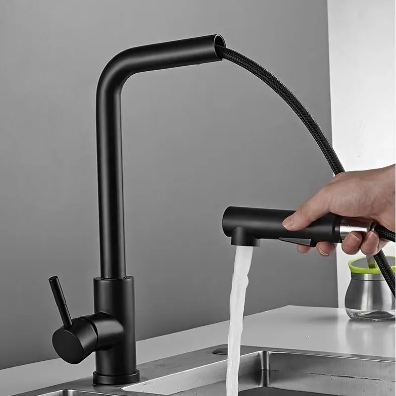 Pull-out Faucet Stainless Steel Seven-shaped for Kitchen and Bathroom With Hot and Cold Water Inlet Pipe Sink Telescopic Faucet
Pull-out Faucet Stainless Steel Seven-shaped for Kitchen and Bathroom With Hot and Cold Water Inlet Pipe Sink Telescopic Faucet