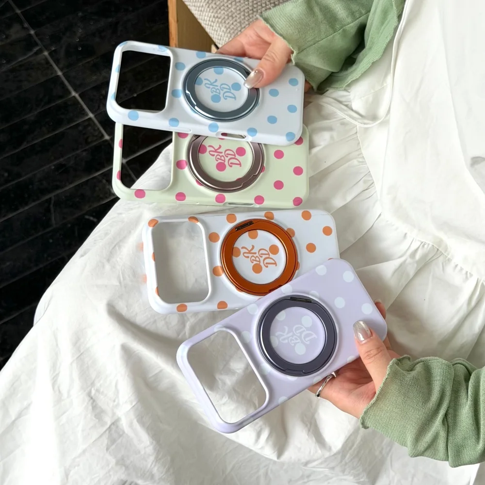 INS Macaron Polka Dot Phone Case Suitable For iPhone 17 Pro Max 16 Max 16 15 Pro Minimalist Shockproof Case With Magnetic Holder
INS Macaron Polka Dot Phone Case Suitable For iPhone 17 Pro Max 16 Max 16 15 Pro Minimalist Shockproof Case With Magnetic Holder