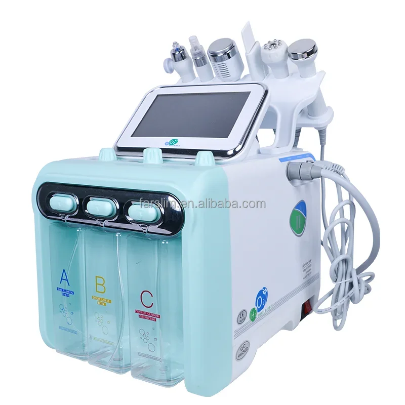 FARSLIM 6 In 1 Small Bubble of Oxygen Microdermabrasion Skin Tightening Aqua Peeling Face Cleaning Machine
FARSLIM 6 In 1 Small Bubble of Oxygen Microdermabrasion Skin Tightening Aqua Peeling Face Cleaning Machine