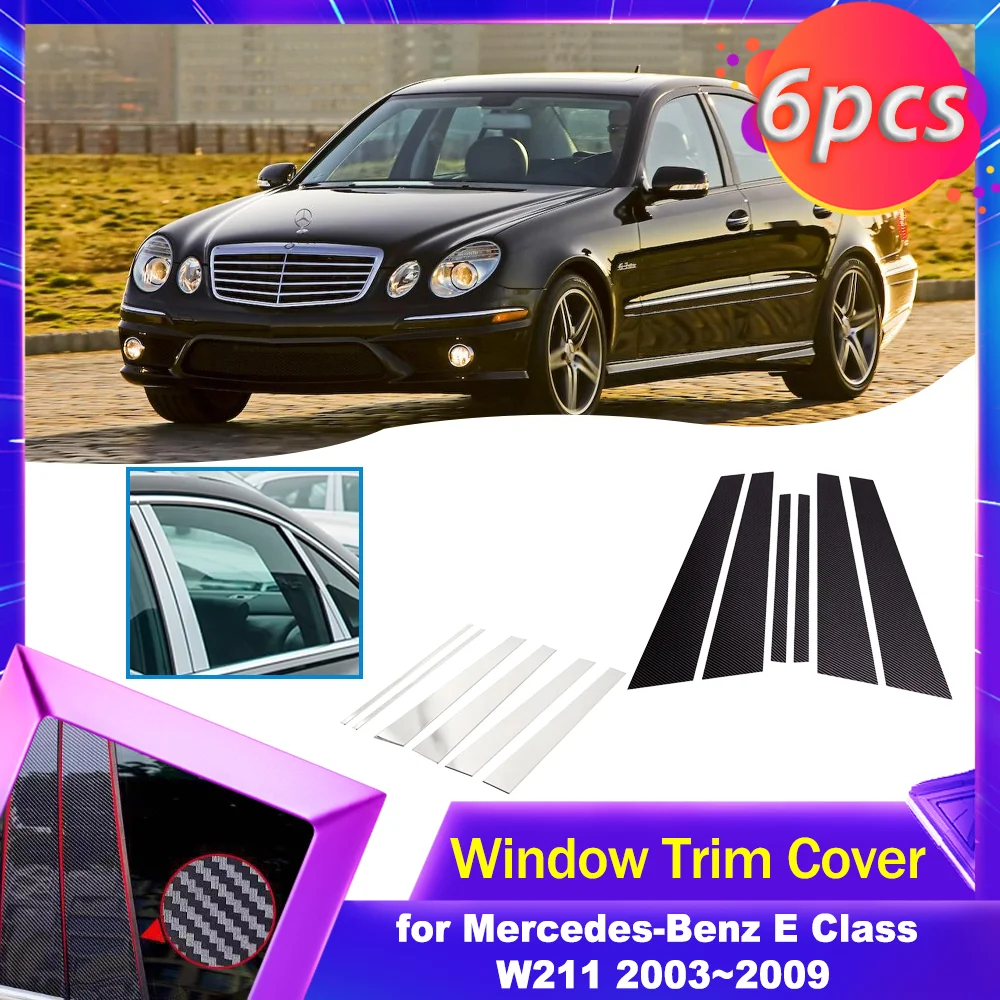 Car Door Window Trim Cover for Mercedes-Benz E Class W211 2003~2009 Carbon Fiber Chrome Sticker Pillar Posts Decal Accessories
Car Door Window Trim Cover for Mercedes-Benz E Class W211 2003~2009 Carbon Fiber Chrome Sticker Pillar Posts Decal Accessories