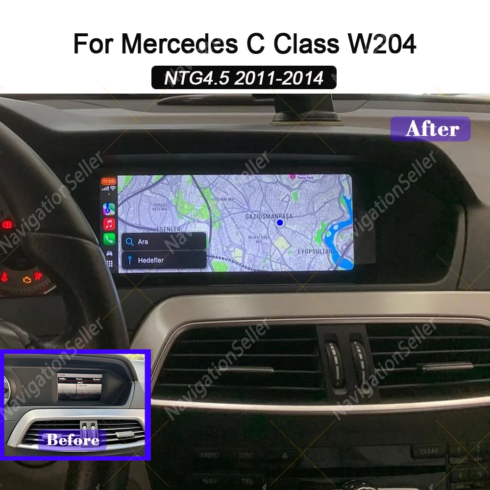 VIGOHI Car Radio Android Screen Wireless Carplay AUTO For Mercedes-Benz C-Class W204 C204 S204 C300 C350 Multimedia Player GPS
VIGOHI Car Radio Android Screen Wireless Carplay AUTO For Mercedes-Benz C-Class W204 C204 S204 C300 C350 Multimedia Player GPS