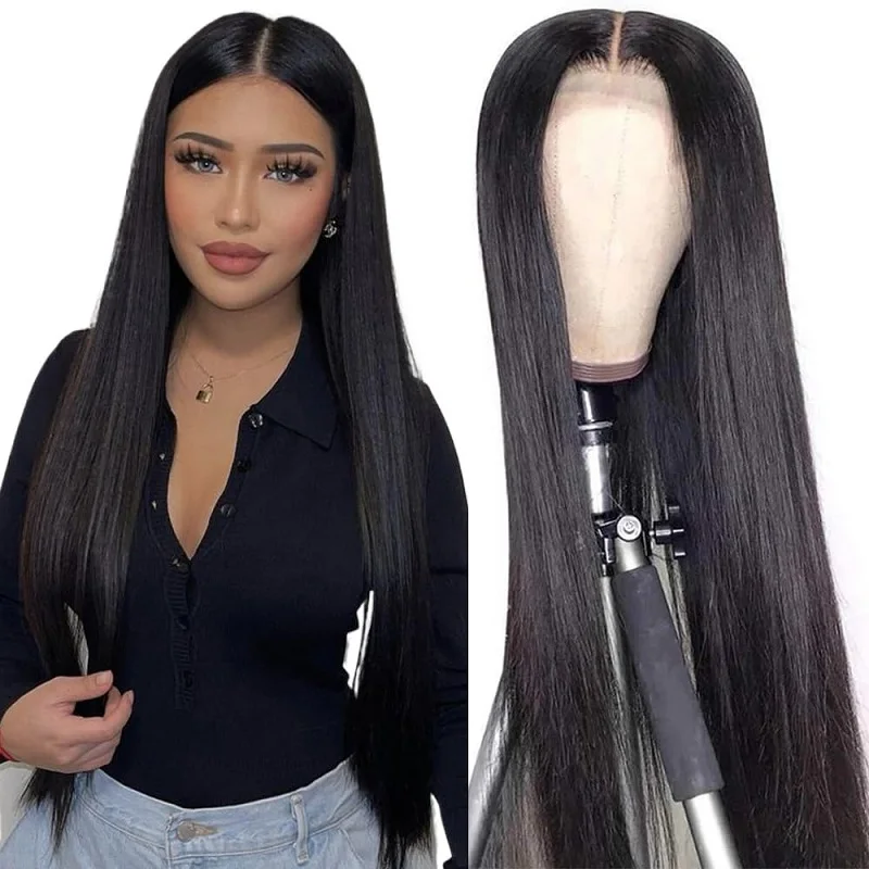 Alimice 4x4 Lace Wigs Human Hair Pre Plucked Straight Glueless Lace Wigs Human Hair for Women
Alimice 4x4 Lace Wigs Human Hair Pre Plucked Straight Glueless Lace Wigs Human Hair for Women