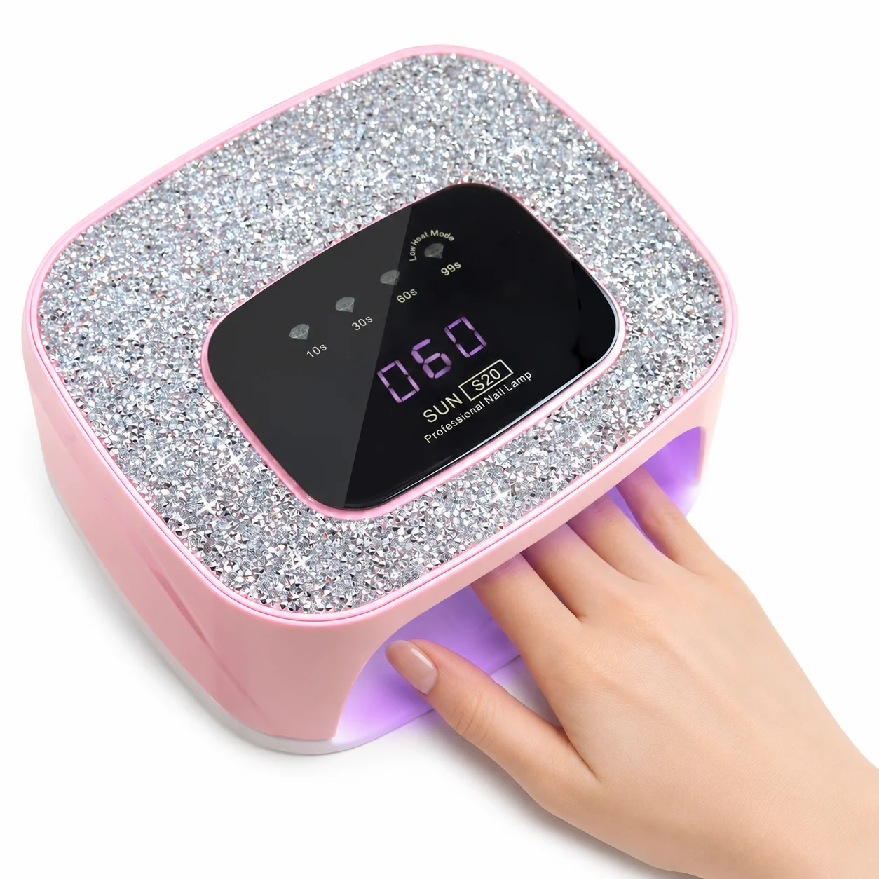 Rechargeable UV/LED Nail Lamp with Auto Sensor, Portable Cordless Gel Nail Dryer Light 4 Timings & Diamond LCD Screen, UV Light for Gel Nails at Home Salon PINK
Rechargeable UV/LED Nail Lamp with Auto Sensor, Portable Cordless Gel Nail Dryer Light 4 Timings & Diamond LCD Screen, UV Light for Gel Nails at Home Salon PINK