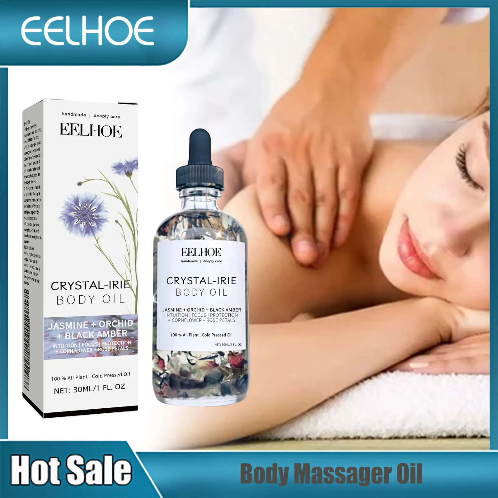 EELHOE Body Massage Oil for Women Improve Skin Dryness Tender Skin Solution Relax Massage Oil Hydrating Skin Care Body Oil 30ml
EELHOE Body Massage Oil for Women Improve Skin Dryness Tender Skin Solution Relax Massage Oil Hydrating Skin Care Body Oil 30ml