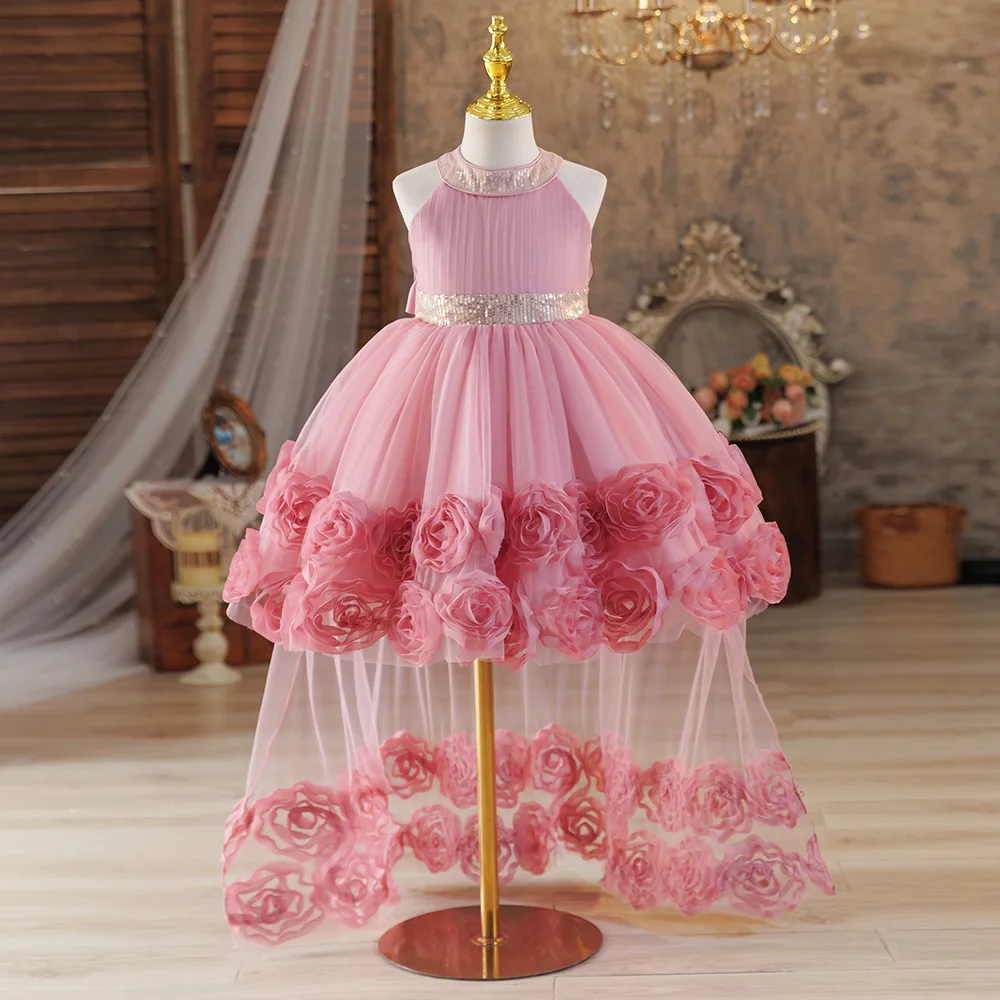 Girls' birthday dress 2026 New Girls' floral train princess dress wedding flower girl dress teen dress
Girls' birthday dress 2026 New Girls' floral train princess dress wedding flower girl dress teen dress