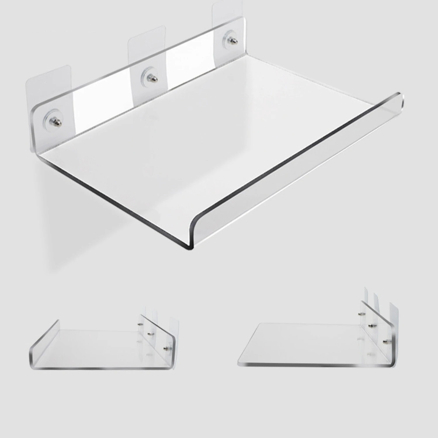 22 Size Clear Acrylic Shelf Free Punch Wall Shelf Storage Rack for Bathroom Study Kitchen Invisible Floating Organizer
22 Size Clear Acrylic Shelf Free Punch Wall Shelf Storage Rack for Bathroom Study Kitchen Invisible Floating Organizer