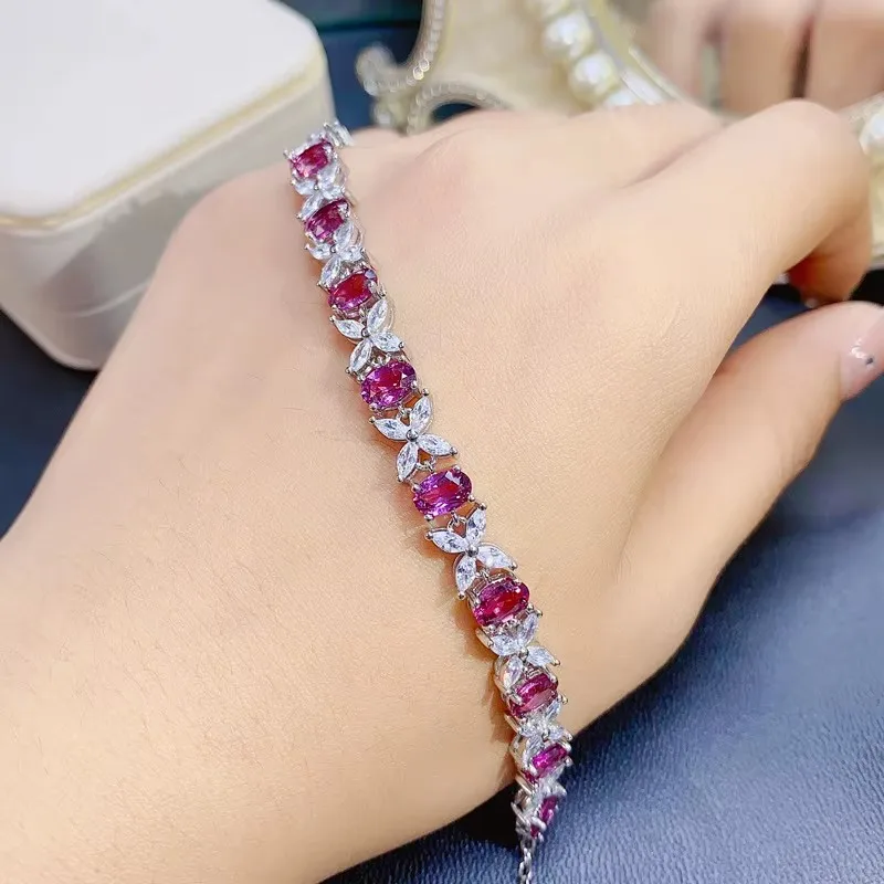 KJJEAXCMY Fine Jewelry 925 Sterling silver natural Magnesium aluminum garnet Ladies Small Fresh bracelet Send girlfriend birthda
KJJEAXCMY Fine Jewelry 925 Sterling silver natural Magnesium aluminum garnet Ladies Small Fresh bracelet Send girlfriend birthda