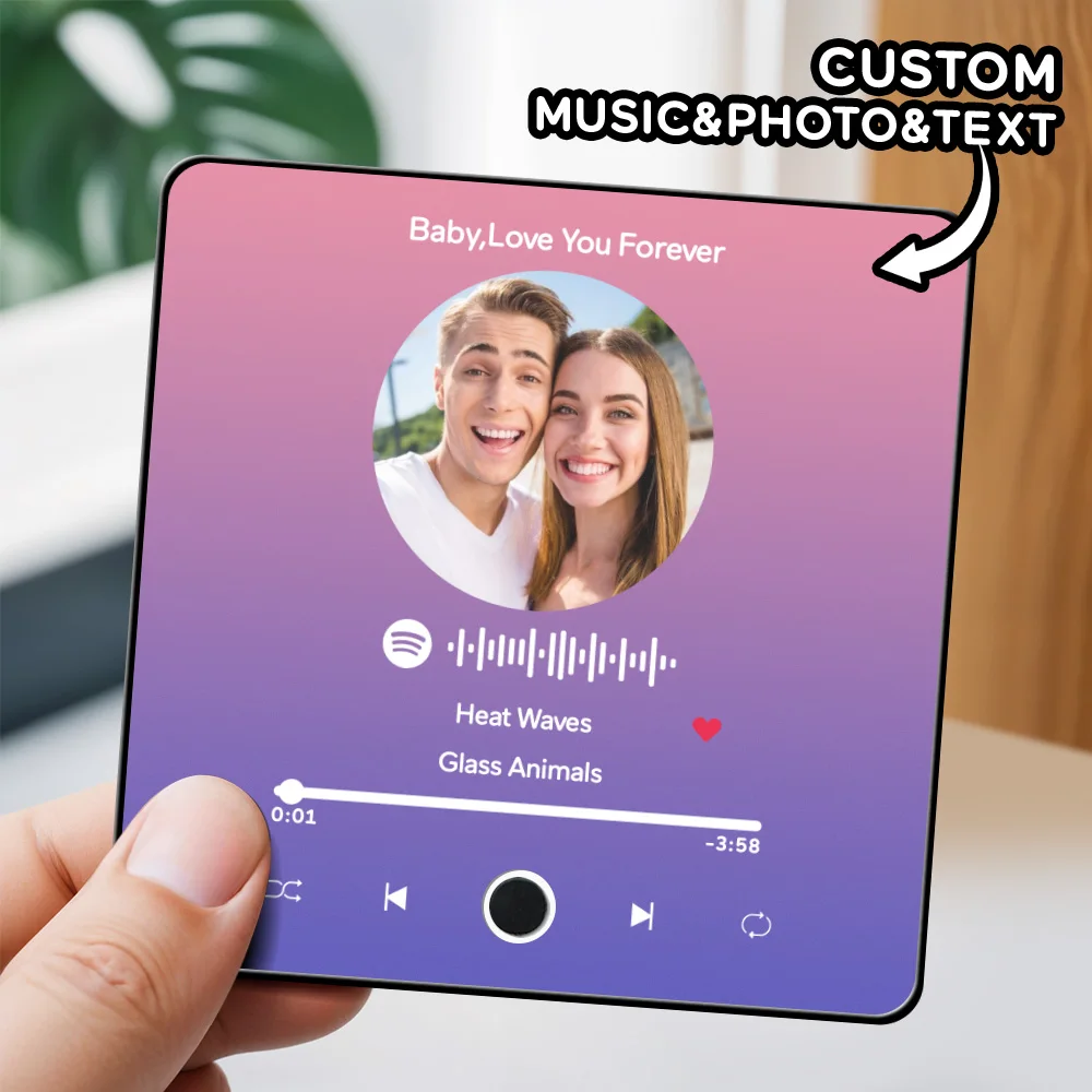 Custom Music Fridge Magnets, Music Refrigerator Magnets with Photo, Anniversary Valentine's Gifts for Girlfriend 3.0
Custom Music Fridge Magnets, Music Refrigerator Magnets with Photo, Anniversary Valentine's Gifts for Girlfriend 3.0