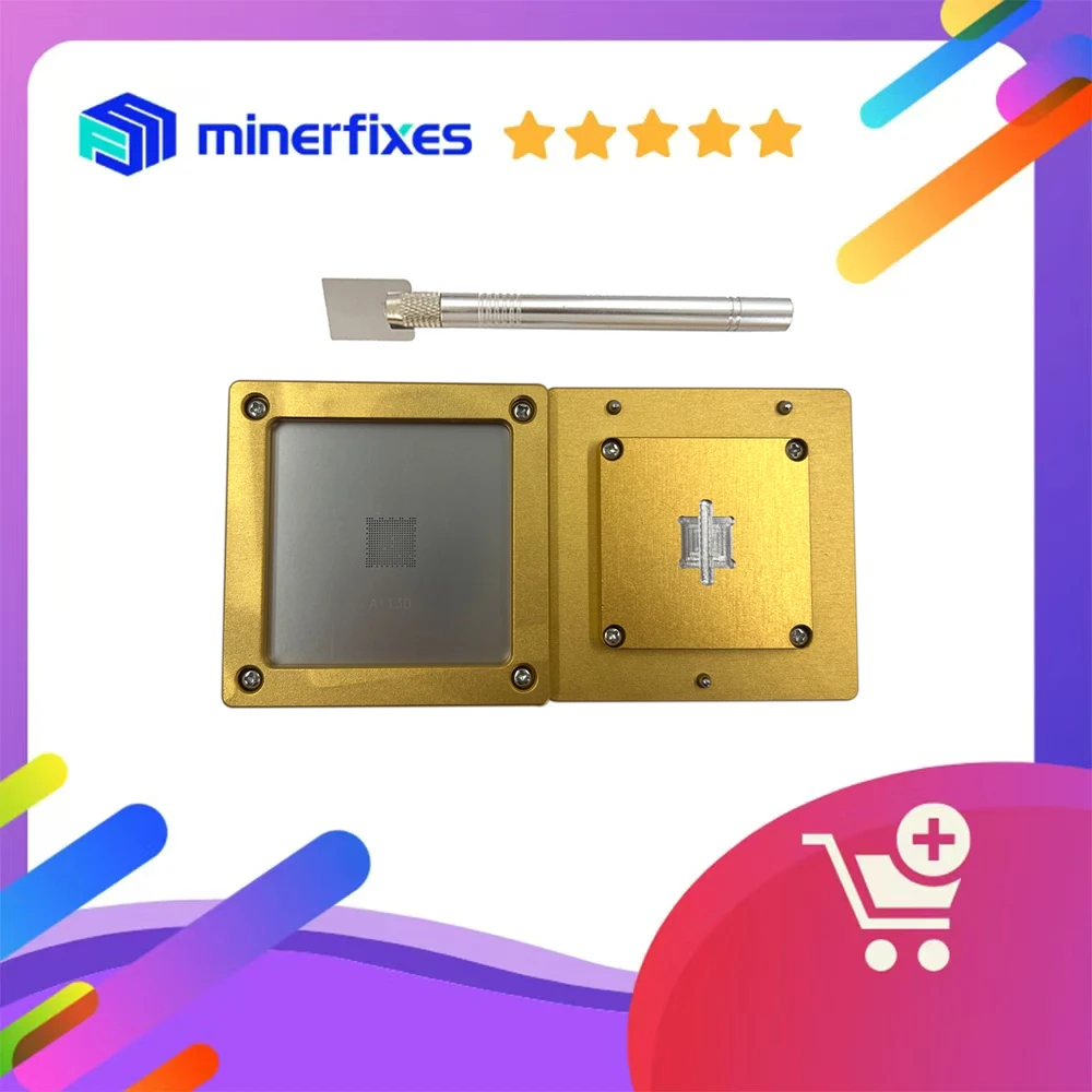 A113D control board chip tin tool Tin steel stencil tools for replacement bitmain Antminer A113D control board chips
A113D control board chip tin tool Tin steel stencil tools for replacement bitmain Antminer A113D control board chips