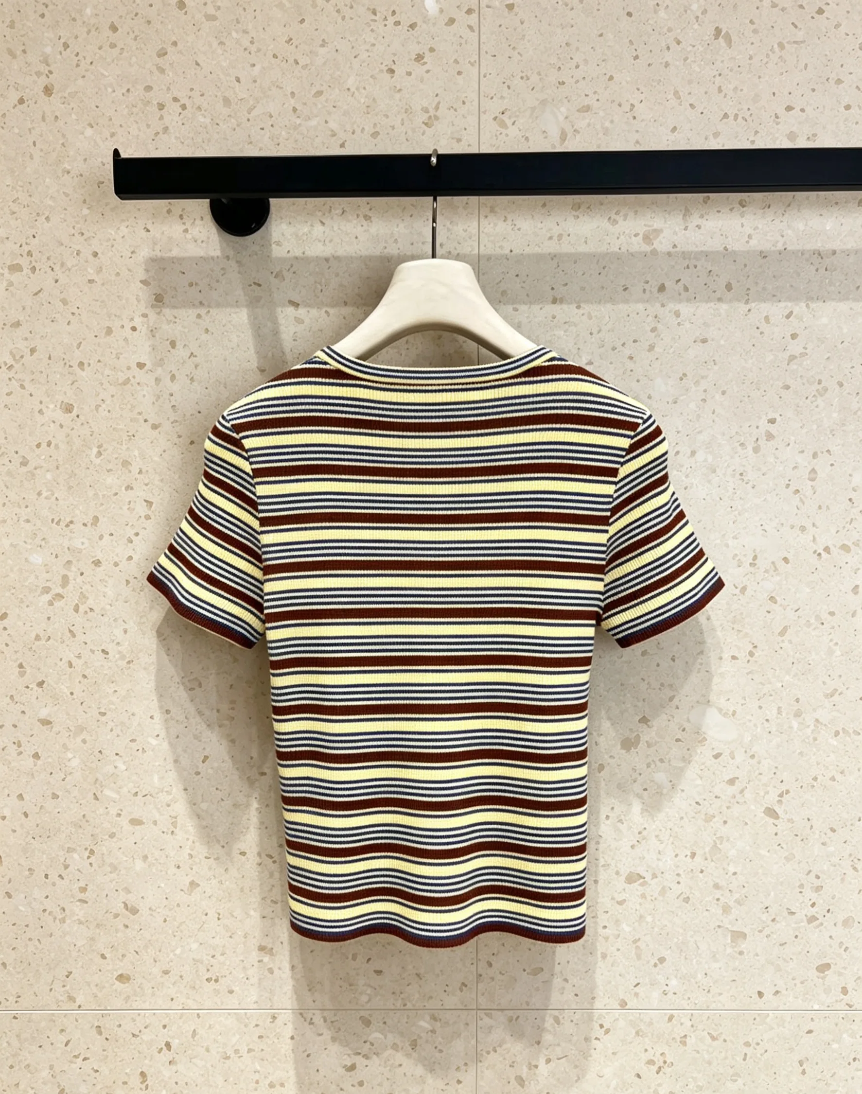 2026 Summer New Style Women's Clothing - Comfortable and Casual Striped Knitted Short-Sleeved Women's Top
2026 Summer New Style Women's Clothing - Comfortable and Casual Striped Knitted Short-Sleeved Women's Top