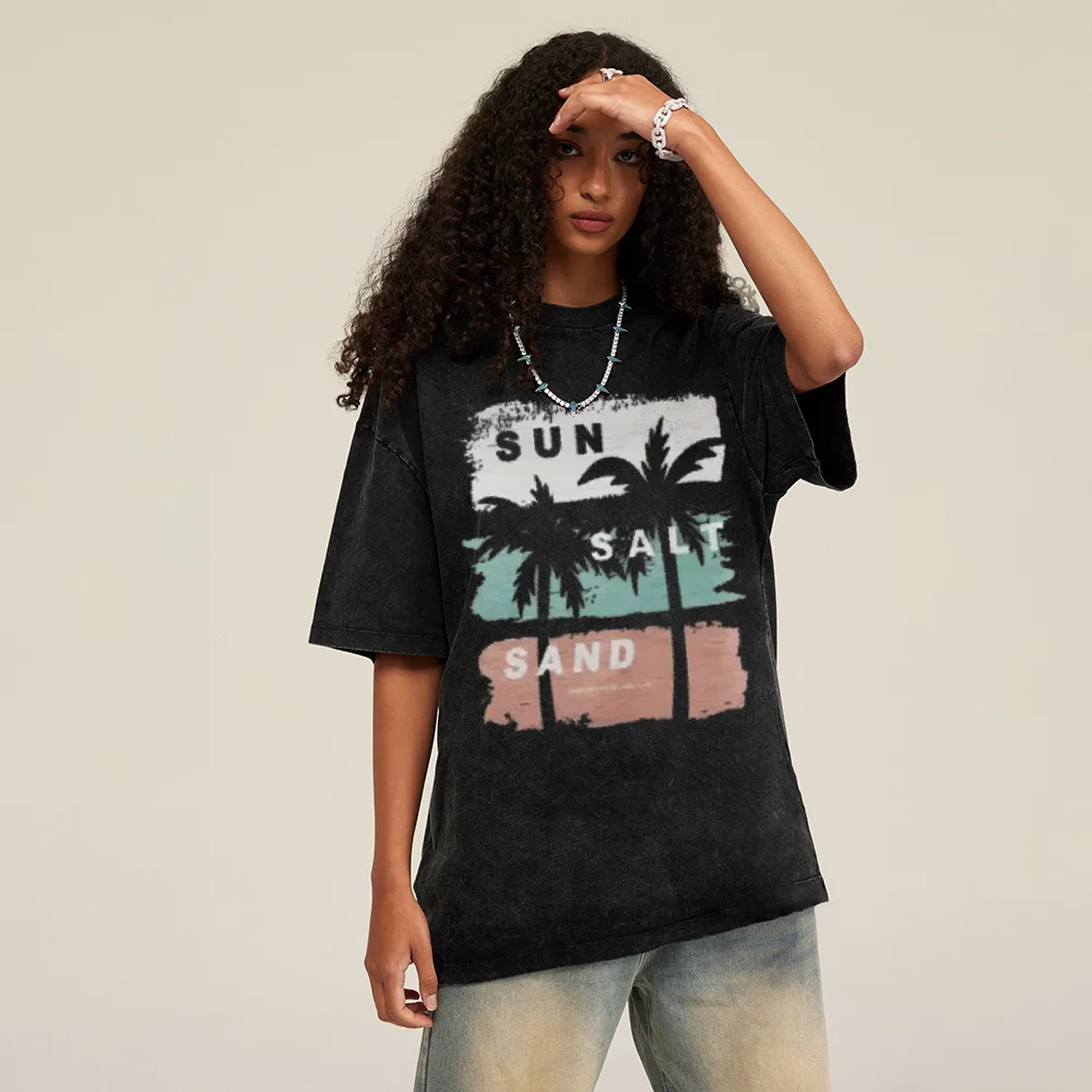 Washed And Distressed Printed Pure Cotton Short Sleeve Breathable And Comfortable Men's And Women's Short Sleeve T-Shirt Summer
Washed And Distressed Printed Pure Cotton Short Sleeve Breathable And Comfortable Men's And Women's Short Sleeve T-Shirt Summer