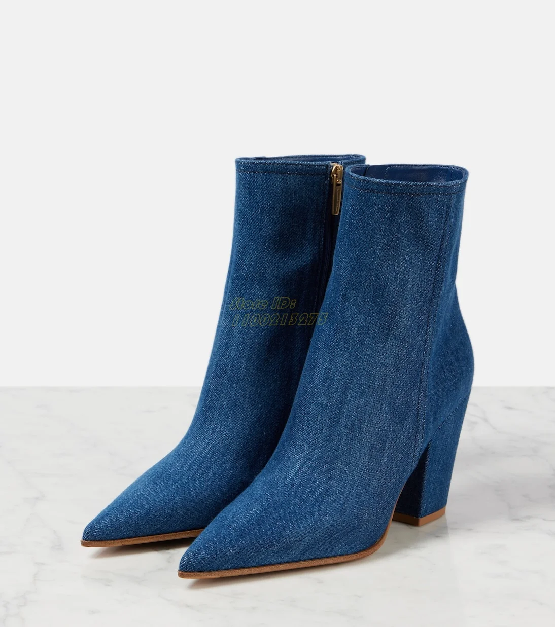 Denim Blue Block High Heel Ankle Booties Sexy Pointy Toe Side Zipper Chunky Heel Black Leather Fashion 2025 Newest Boots
Denim Blue Block High Heel Ankle Booties Sexy Pointy Toe Side Zipper Chunky Heel Black Leather Fashion 2025 Newest Boots