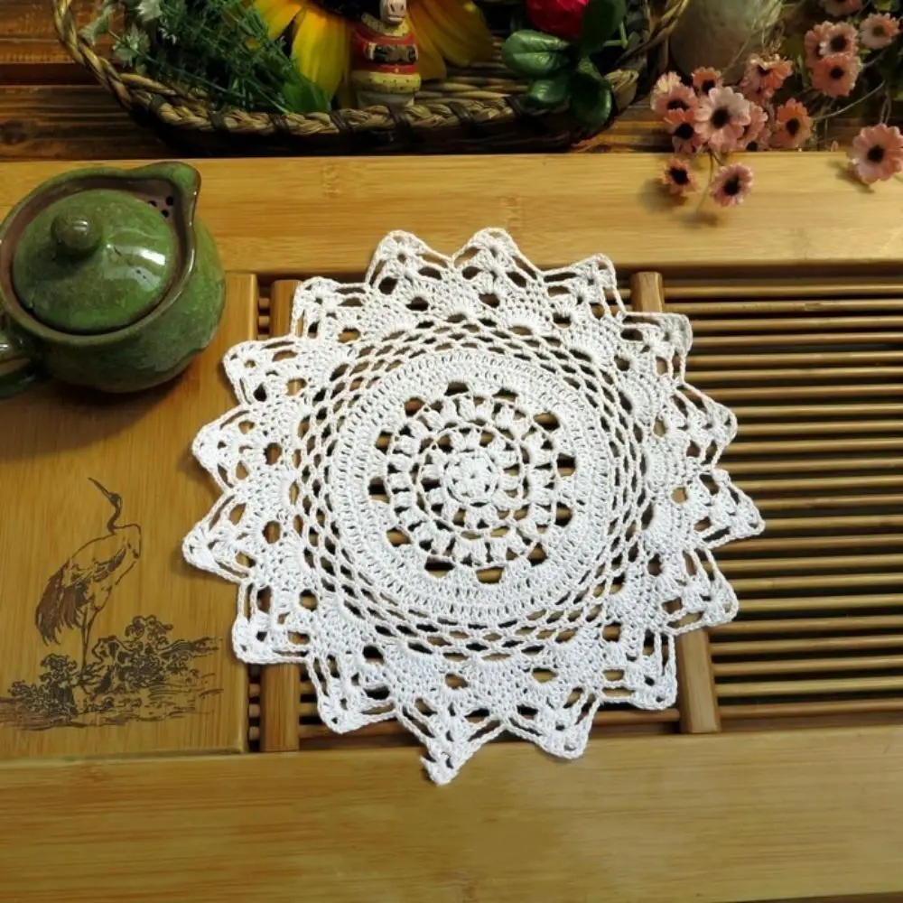 12 Inches Round Cotton Doilies Set Handmade Crochet Table Placemats Boho Wedding Parties Events Table Setting Decor Soft Napkins
12 Inches Round Cotton Doilies Set Handmade Crochet Table Placemats Boho Wedding Parties Events Table Setting Decor Soft Napkins
