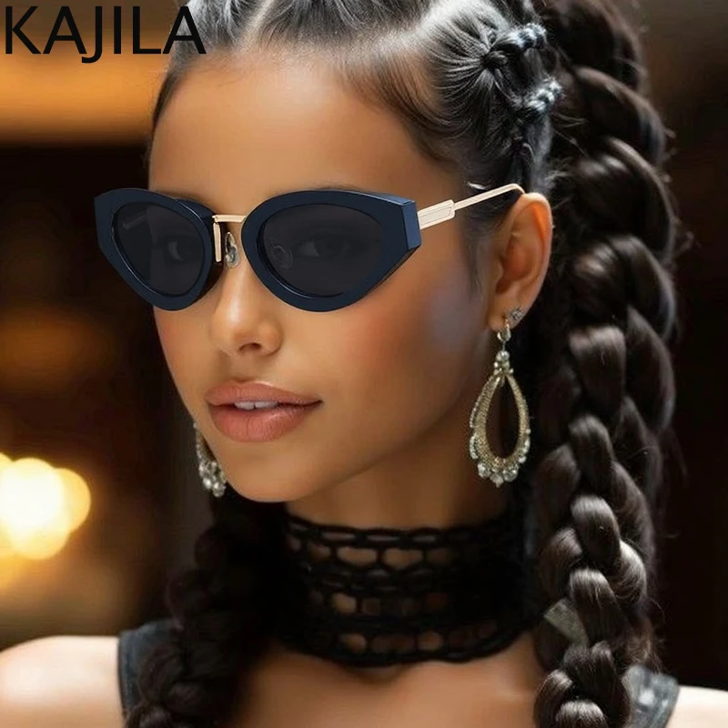 Small Sexy Cat Eye Oval Punk Sunglasses Women 2025 Luxury Brand Vintage Metal Frame Sun Glasses For Ladies Classic Eyewear UV400
Small Sexy Cat Eye Oval Punk Sunglasses Women 2025 Luxury Brand Vintage Metal Frame Sun Glasses For Ladies Classic Eyewear UV400