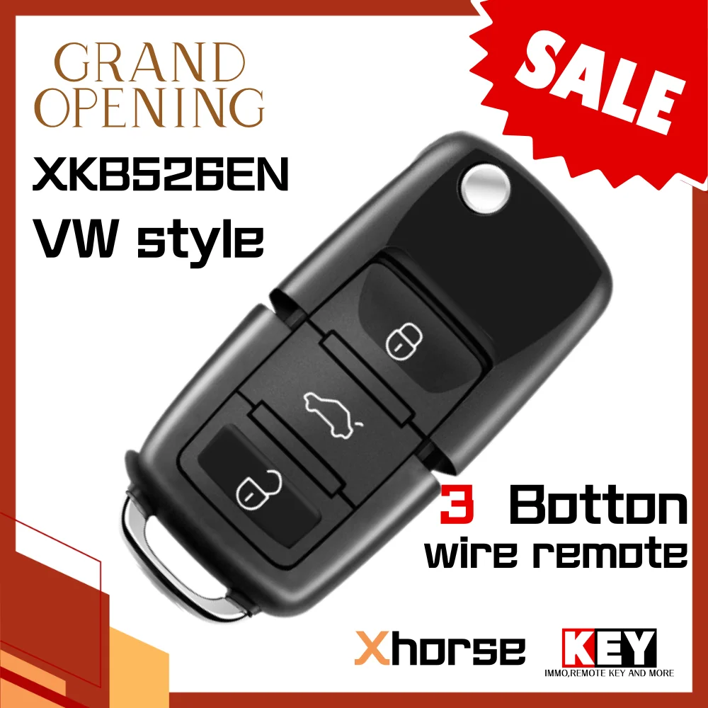Xhorse key XKB526EN for vw volkswagen GOLF TIGUAN POLO PASSAT style VVDI Flip Wire Remote 2nd Generation B5 Style (New XKB506EN)
Xhorse key XKB526EN for vw volkswagen GOLF TIGUAN POLO PASSAT style VVDI Flip Wire Remote 2nd Generation B5 Style (New XKB506EN)