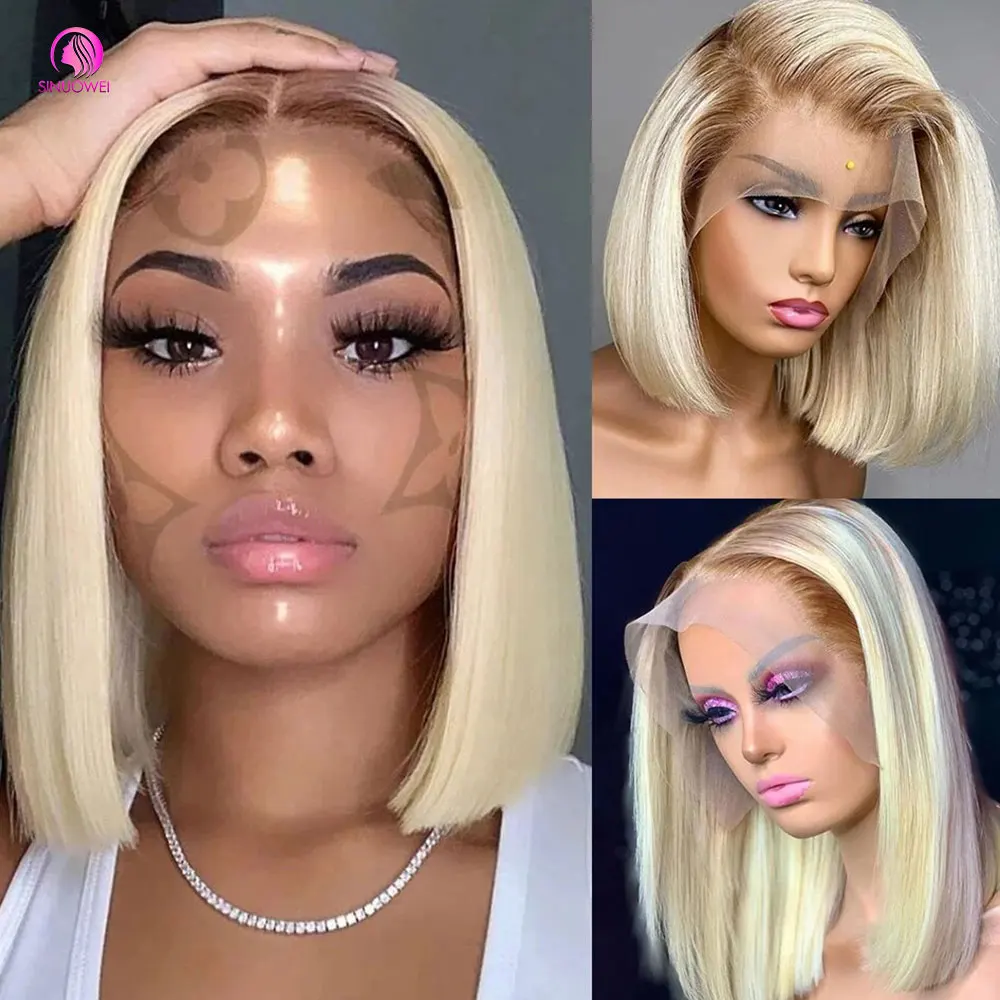 4/613 Blonde Short Bob Wig Transparent Lace Front Human Hair Wigs 13X4 Honey Blonde Dark Root Colored Short Bob Lace Frontal Wig
4/613 Blonde Short Bob Wig Transparent Lace Front Human Hair Wigs 13X4 Honey Blonde Dark Root Colored Short Bob Lace Frontal Wig