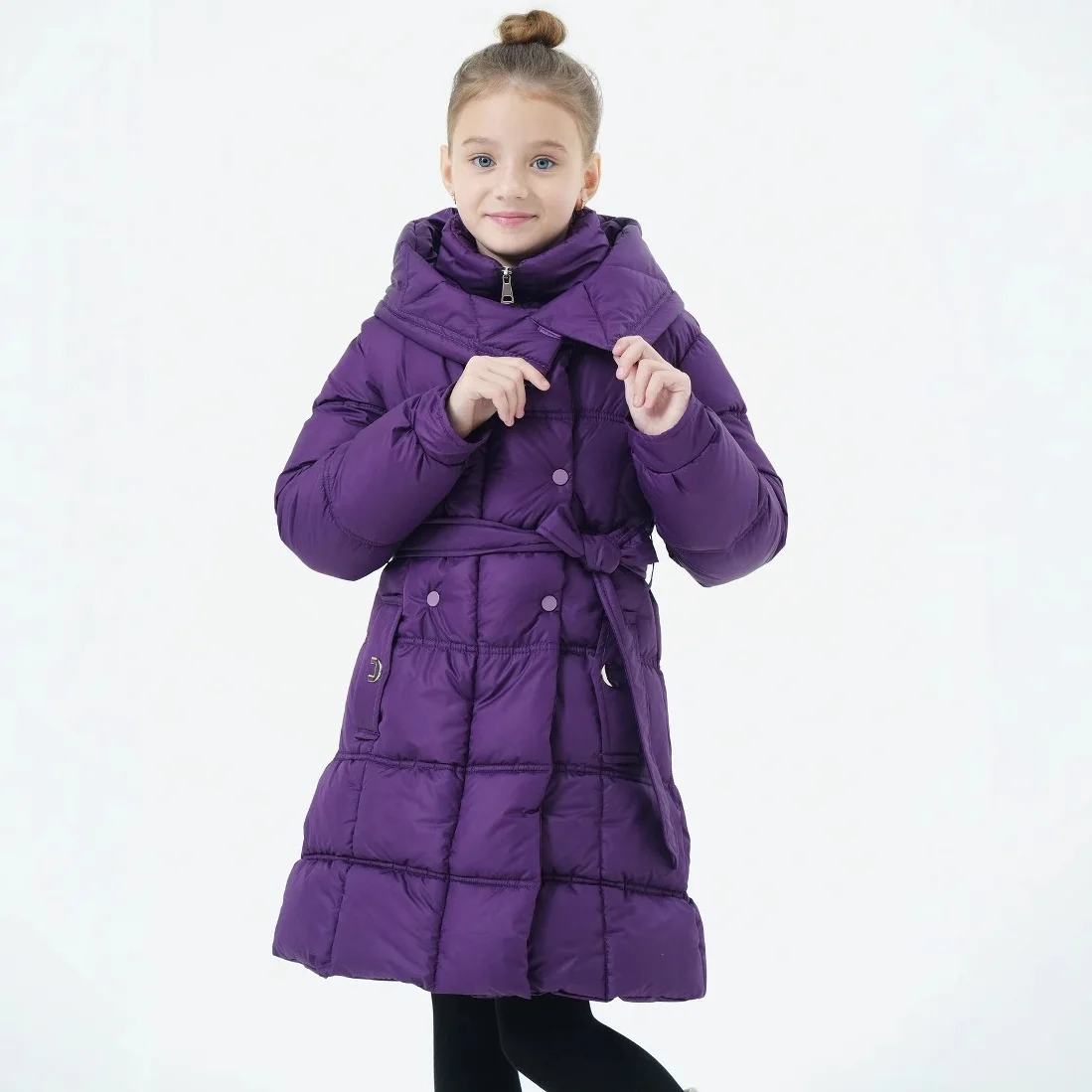 children's cotton coat New winter down jacket with added fleece and extra warmth Girls' hooded mid-length coat Fashionable Casua
children's cotton coat New winter down jacket with added fleece and extra warmth Girls' hooded mid-length coat Fashionable Casua