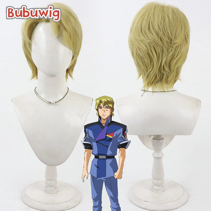 Bubuwig Synthetic Hair Mu La Flaga Cosplay Wigs Mobile Suit Gundam Seed Mu La Flaga 30cm Short Blonde Men Wig Heat Resistant
Bubuwig Synthetic Hair Mu La Flaga Cosplay Wigs Mobile Suit Gundam Seed Mu La Flaga 30cm Short Blonde Men Wig Heat Resistant