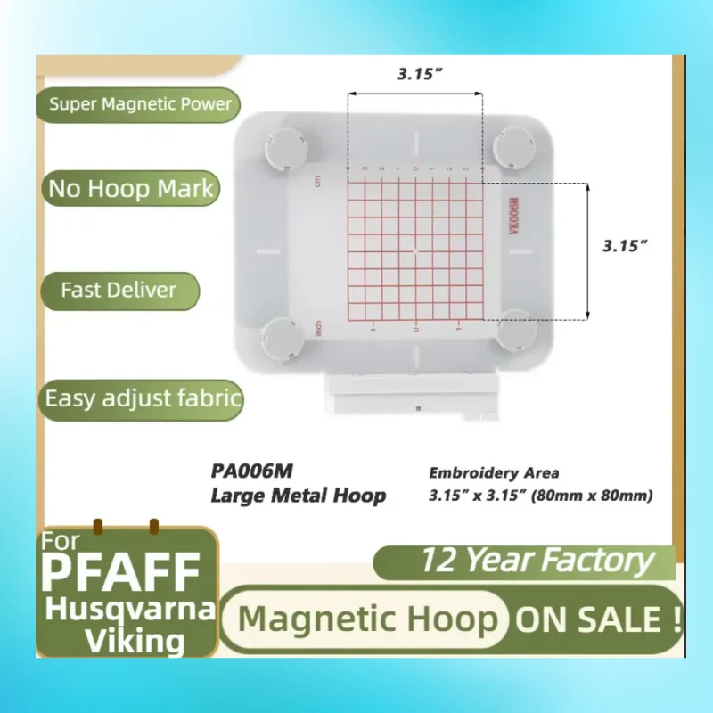For Pfaff Embroidery machines Metal Magnetic hoop Viking machines magnetic hoops embroidery machine pro, pro II creative vision
For Pfaff Embroidery machines Metal Magnetic hoop Viking machines magnetic hoops embroidery machine pro, pro II creative vision