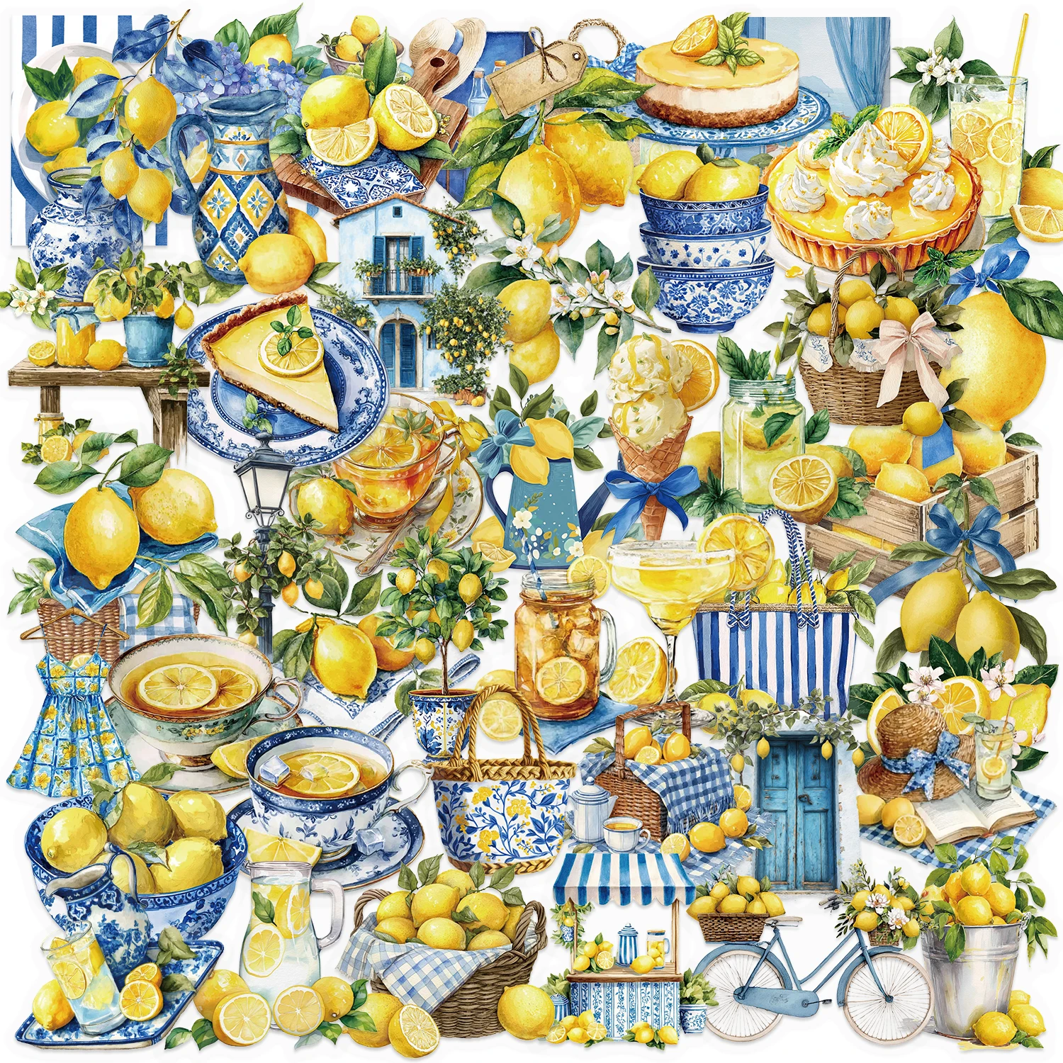 50Pcs Lemon Theme Stickers PET Waterproof Decorate Scrapbook Storage Box Helmet Phone Skate Suitcase Decals
50Pcs Lemon Theme Stickers PET Waterproof Decorate Scrapbook Storage Box Helmet Phone Skate Suitcase Decals