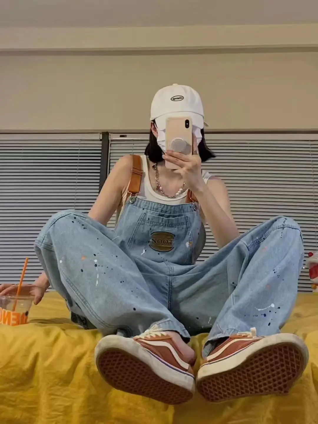 Women Denim Bib Overalls Vintage Hamburger Print Splash Ink Cargo Wide Leg Jumpsuit 2026 Y2K Streetwear Loose Baggy Suspender Jeans Pants
Women Denim Bib Overalls Vintage Hamburger Print Splash Ink Cargo Wide Leg Jumpsuit 2026 Y2K Streetwear Loose Baggy Suspender Jeans Pants