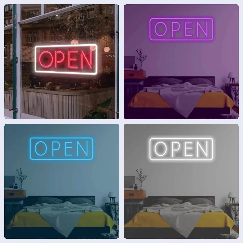 Open Custom LED Neon Light Sign Wall Sign Decor for Door Coffee Bedroom Living Room Shop for Kids Cave Decor
Open Custom LED Neon Light Sign Wall Sign Decor for Door Coffee Bedroom Living Room Shop for Kids Cave Decor