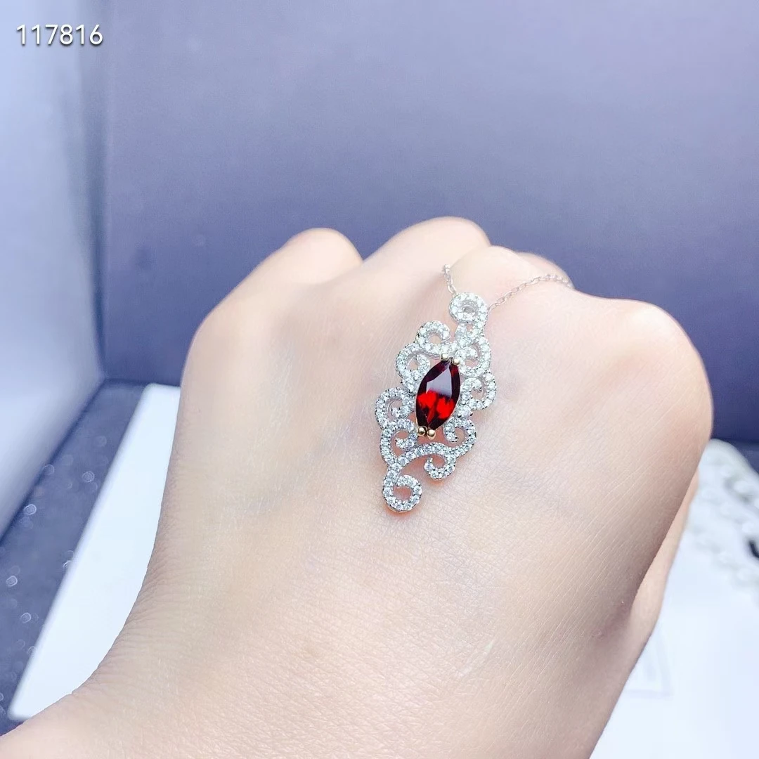 High-end Jewelry 100% 925 Sterling Silver Natural Gemstone Garnet Women's Pendant + Necklace Gift Party Marry Girl Birthday New
High-end Jewelry 100% 925 Sterling Silver Natural Gemstone Garnet Women's Pendant + Necklace Gift Party Marry Girl Birthday New