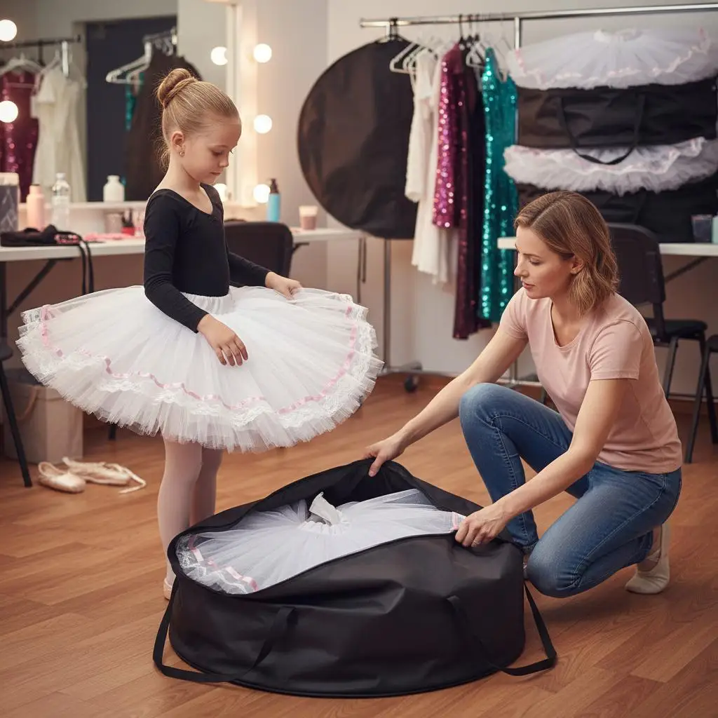 1 PC Dance Costume Garment Bag Deluxe Foldable Tutu Storage Tote Large Capacity for Ballet Practice Performance
1 PC Dance Costume Garment Bag Deluxe Foldable Tutu Storage Tote Large Capacity for Ballet Practice Performance