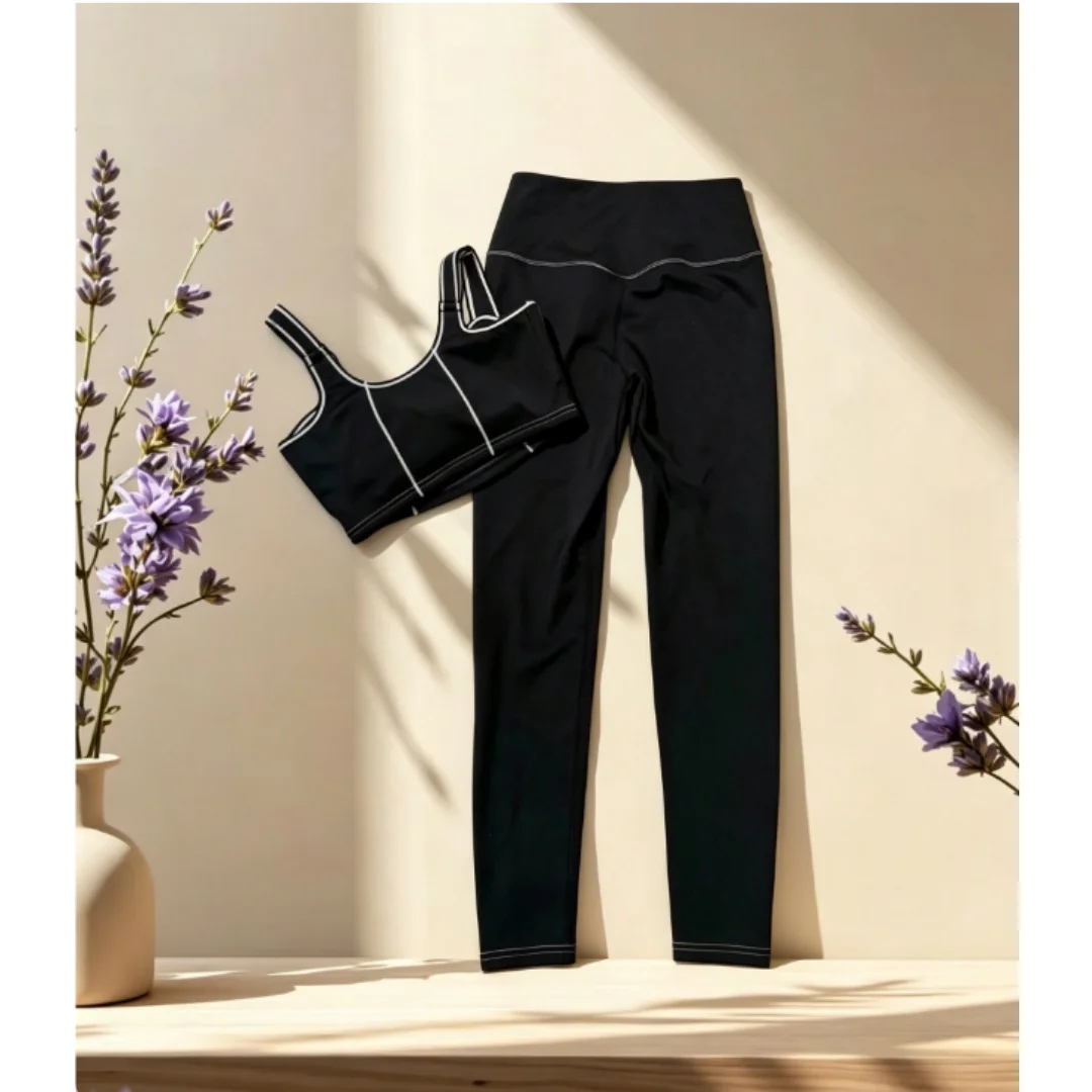 Summer New Style Women's Solid-color High-elastic Tight Sports Outfit Fitness Suit
Summer New Style Women's Solid-color High-elastic Tight Sports Outfit Fitness Suit