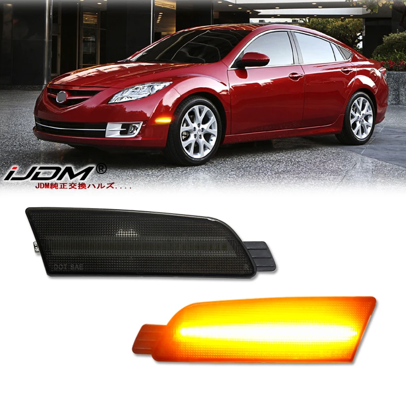 2Pcs Front Bumper LED Side Marker Lamp Dynamic Amber Turn Signal Lights For Mazda 6 2009-2013 Replace OEM# GS3L515F0B GS3L515E0B
2Pcs Front Bumper LED Side Marker Lamp Dynamic Amber Turn Signal Lights For Mazda 6 2009-2013 Replace OEM# GS3L515F0B GS3L515E0B