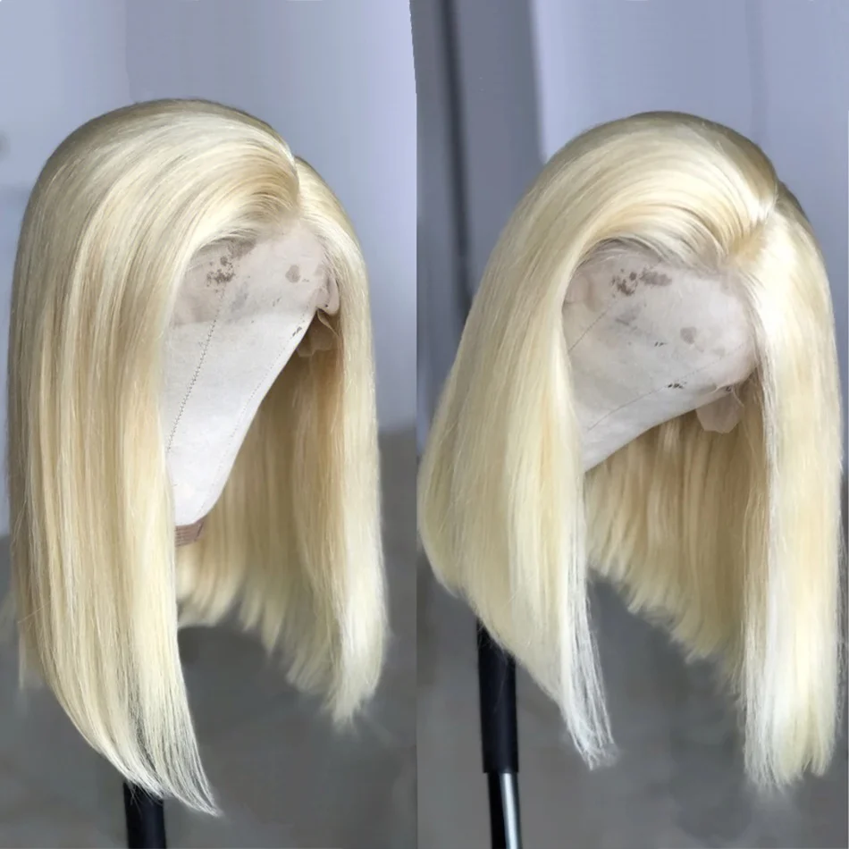 613 Blonde Short Bob Wig Brazilian Remy 100% Human Hair Bone Straight Lace Front Wig 13X4 Full HD Lace Wigs 200 Density For Black Women
613 Blonde Short Bob Wig Brazilian Remy 100% Human Hair Bone Straight Lace Front Wig 13X4 Full HD Lace Wigs 200 Density For Black Women
