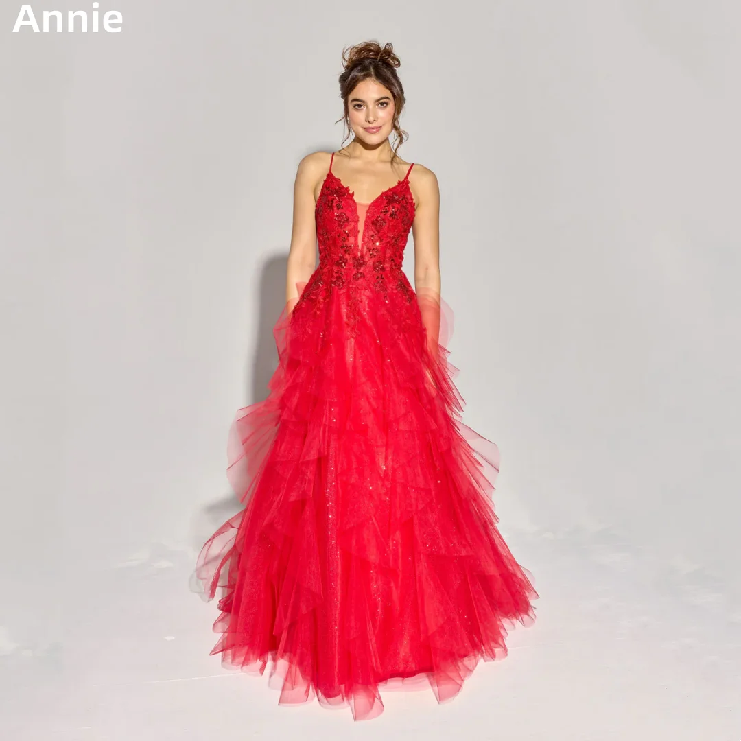 Annie Sweetheart красные платья для выпускного вечера на тонких бретельках с вышивкой вечерние платья ручной работы из тюля многослойное платье принцессы для выпускного вечера
Annie Sweetheart красные платья для выпускного вечера на тонких бретельках с вышивкой вечерние платья ручной работы из тюля многослойное платье принцессы для выпускного вечера