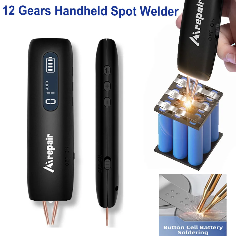 Portable Handheld Spot Welder DIY Kit 12 Gears Adjustable 9 LED Lighting 18650 Lithium Battery Type-C Welding Repair Tool
Portable Handheld Spot Welder DIY Kit 12 Gears Adjustable 9 LED Lighting 18650 Lithium Battery Type-C Welding Repair Tool