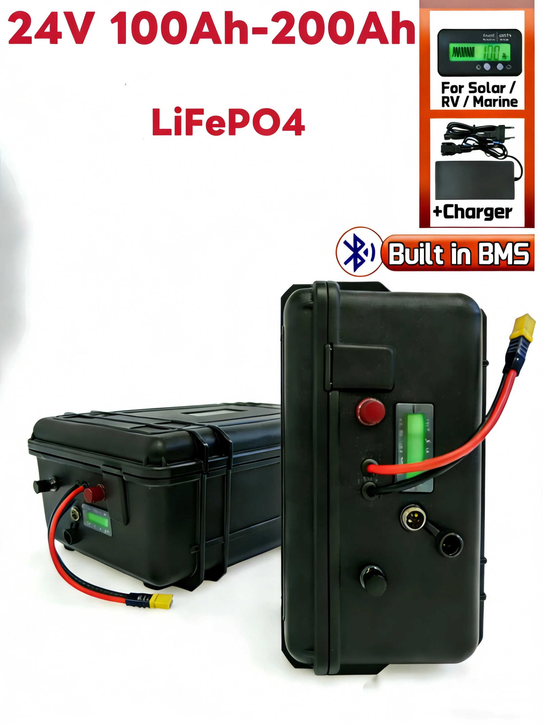 Аккумулятор LiFePO4 глубокого разряда 24В 100-200Ач с BMS + зарядным устройством – Профессиональное питание для троллинговых моторов и рыболовных судов
Аккумулятор LiFePO4 глубокого разряда 24В 100-200Ач с BMS + зарядным устройством – Профессиональное питание для троллинговых моторов и рыболовных судов