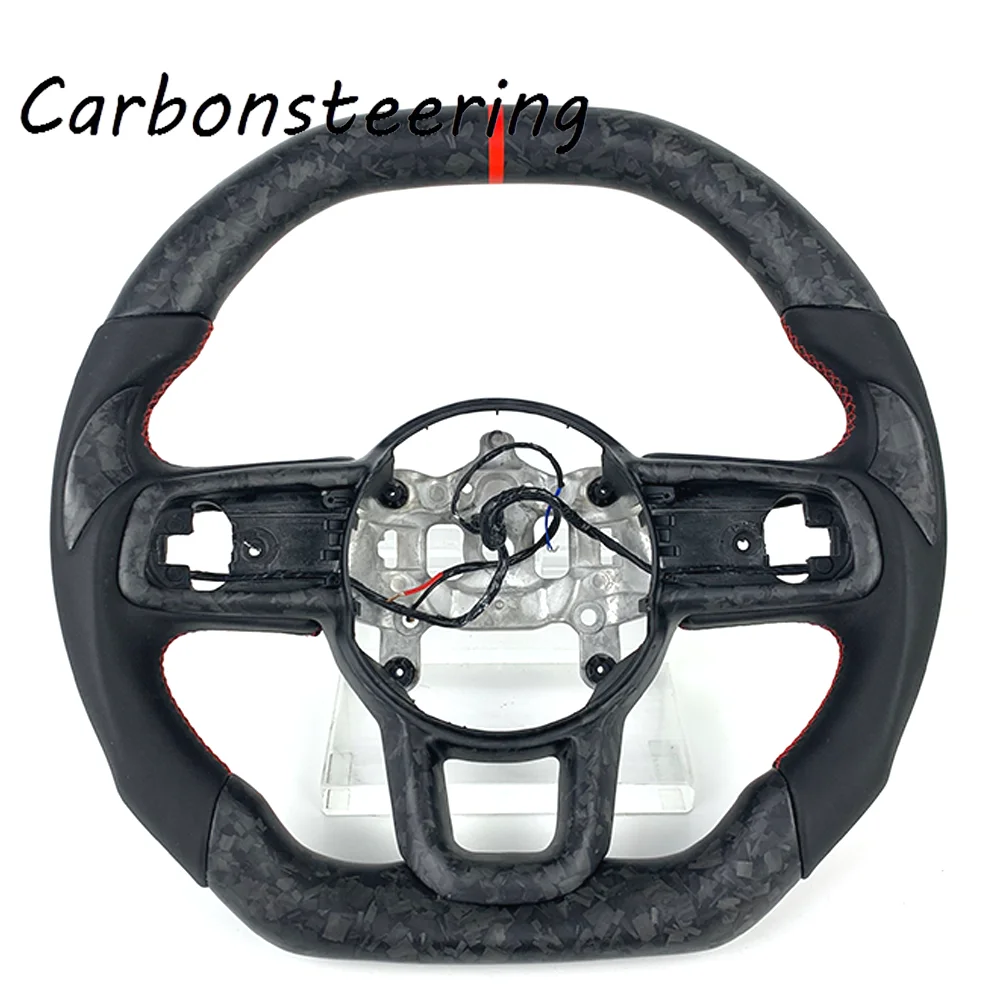 Cars accessories Customized forged matte carbon fiber steering wheel for Jeep Gladiator Wrangler JK JL XJ 2018+
Cars accessories Customized forged matte carbon fiber steering wheel for Jeep Gladiator Wrangler JK JL XJ 2018+
