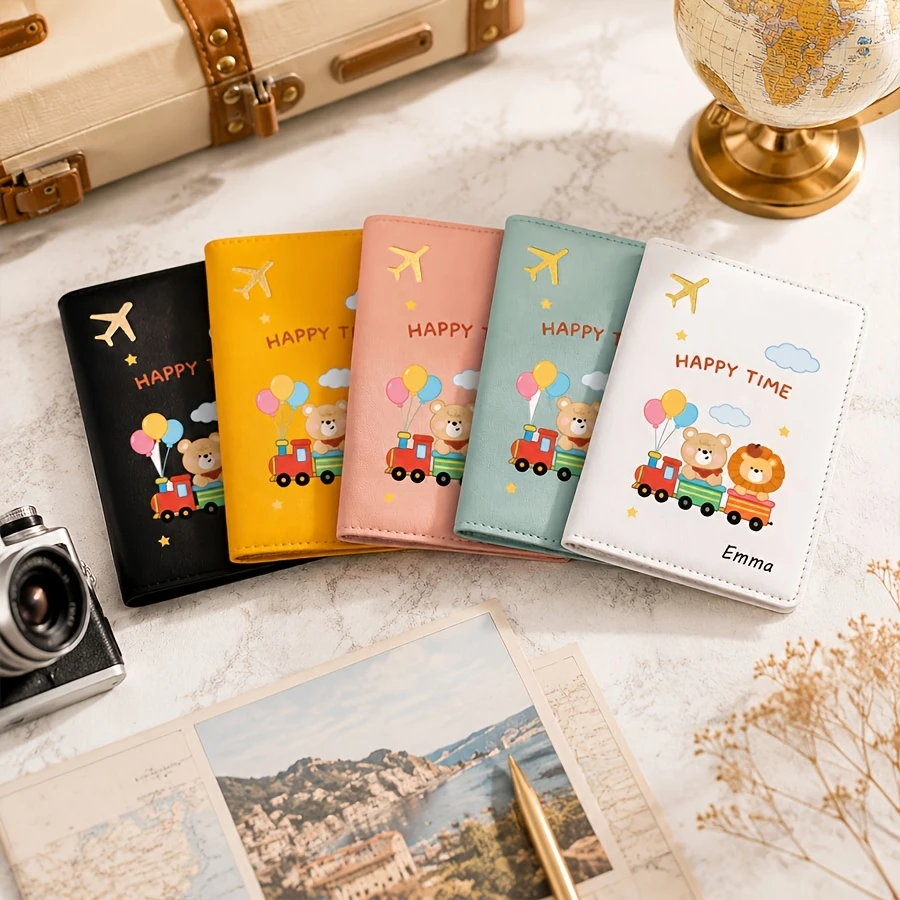 Cartoon Bear Passport Cover, Custom Universal Aviation Travel Passport Holder | Practical Travel Accessory & Passport Organizer
Cartoon Bear Passport Cover, Custom Universal Aviation Travel Passport Holder | Practical Travel Accessory & Passport Organizer