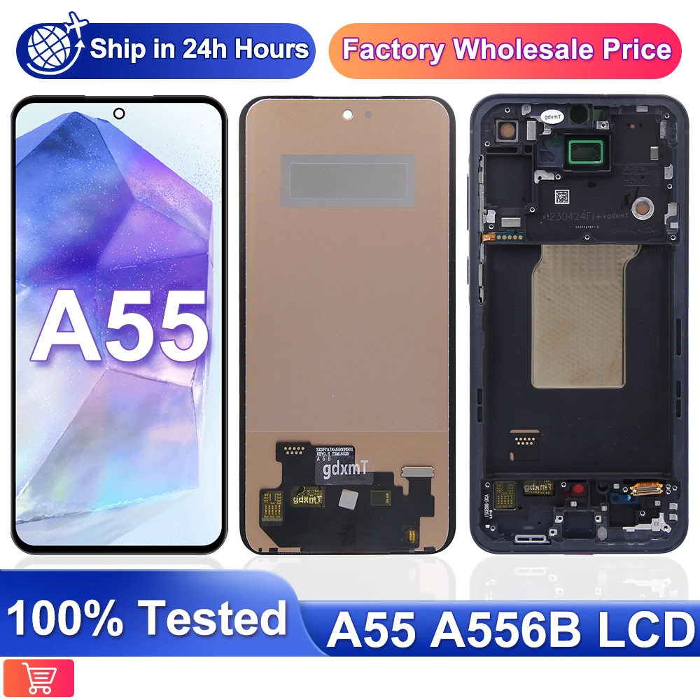 6.6'' For Samsung A55 5G LCD Display Touch Screen Digitizer For Samsung A556B A556B/DS SM-A556E SM-A556E/DS LCD With Frame
6.6'' For Samsung A55 5G LCD Display Touch Screen Digitizer For Samsung A556B A556B/DS SM-A556E SM-A556E/DS LCD With Frame