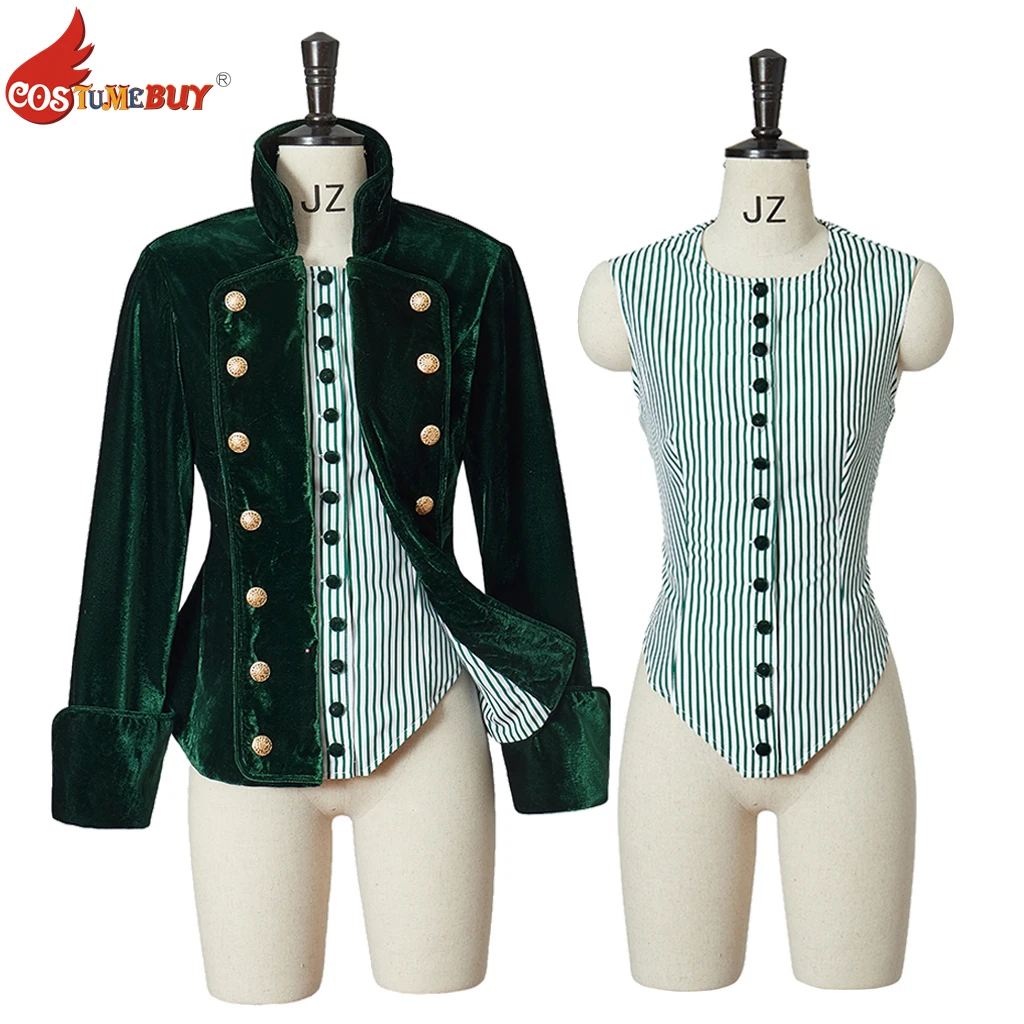CostumeBuy Vintage Victorian Gothic Jacket Vest Dark Green Long Sleeve Velvet Steampunk Coat Women Men Halloween Retro Outfit
CostumeBuy Vintage Victorian Gothic Jacket Vest Dark Green Long Sleeve Velvet Steampunk Coat Women Men Halloween Retro Outfit