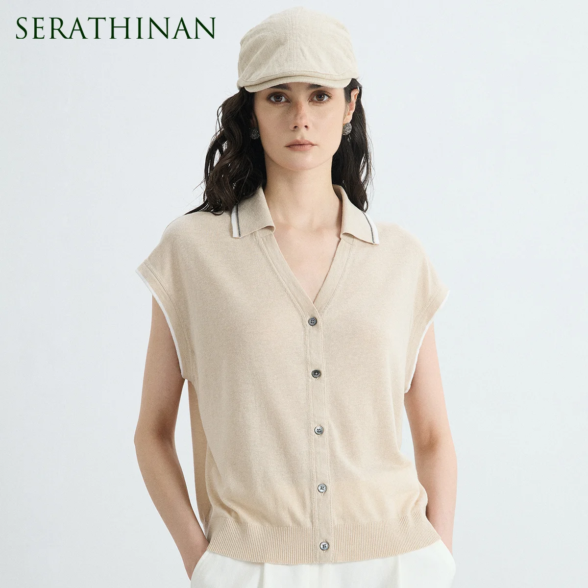 BL3611689 Designer Women's Linen Silk Lyocell Knit Cardigan Button Sleeveless Loose Fit Summer Casual Style Top
BL3611689 Designer Women's Linen Silk Lyocell Knit Cardigan Button Sleeveless Loose Fit Summer Casual Style Top
