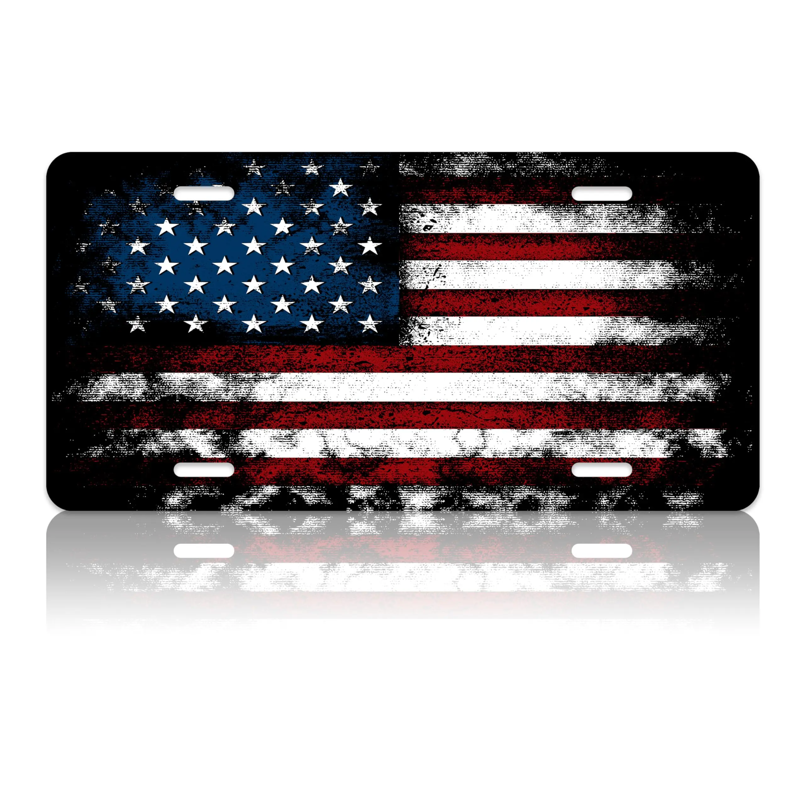 Vintage American Flag License Plate Cover Personalise Car Front Aluminum Car Plates Tag Funny Novelty Vanity Tag
Vintage American Flag License Plate Cover Personalise Car Front Aluminum Car Plates Tag Funny Novelty Vanity Tag