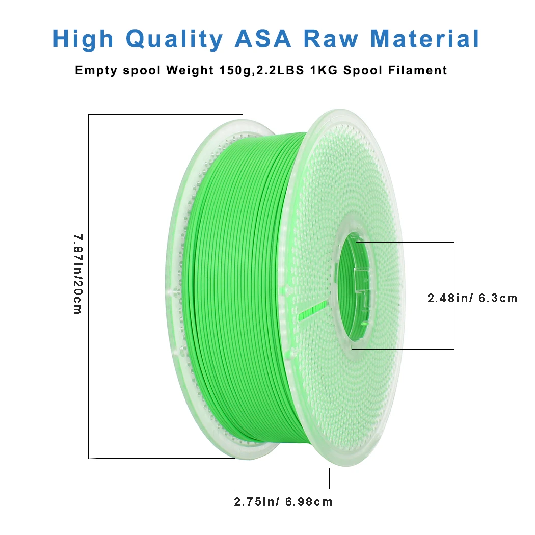 Нить Likesilk ASA для 3D-принтера 1,75 мм, аккуратно и прочная нить 1,75 мм для 3D-печати, точность +/- 0,02 мм, неоновый зеленый-1 кг Spo
Нить Likesilk ASA для 3D-принтера 1,75 мм, аккуратно и прочная нить 1,75 мм для 3D-печати, точность +/- 0,02 мм, неоновый зеленый-1 кг Spo
