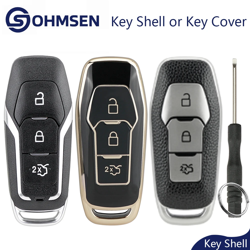 OHMSEN 3 Button Remote Key Fob Case Shell Cover For Ford Edge S-Max Galaxy Mondeo 2014-2018
OHMSEN 3 Button Remote Key Fob Case Shell Cover For Ford Edge S-Max Galaxy Mondeo 2014-2018