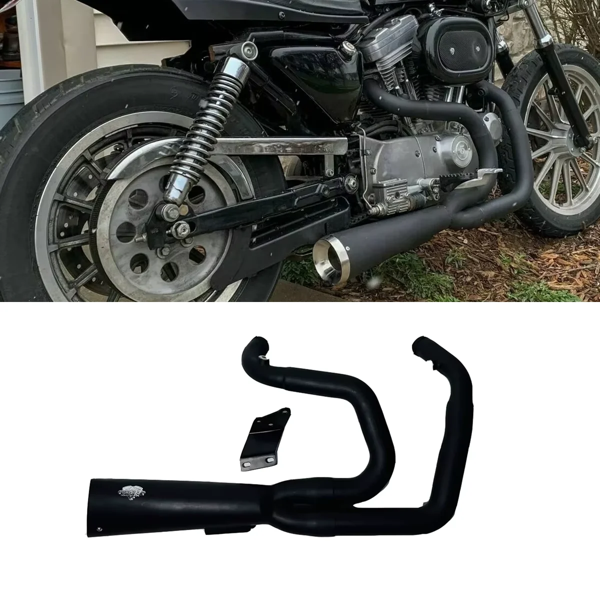 Для Harley Sportster 883/1200/48 2004-2017, глушитель выхлопной системы мотоцикла 2 в 1
Для Harley Sportster 883/1200/48 2004-2017, глушитель выхлопной системы мотоцикла 2 в 1