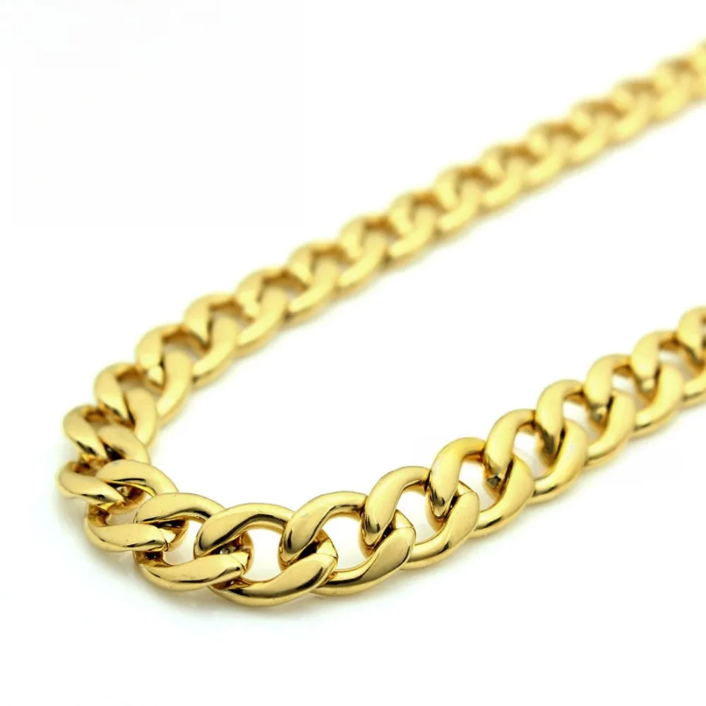 6mm 14K Gold Plated Stainless Steel Cuban Chain Necklace for Men Women 18-30" Curb Link Jewelry Gifts
6mm 14K Gold Plated Stainless Steel Cuban Chain Necklace for Men Women 18-30" Curb Link Jewelry Gifts