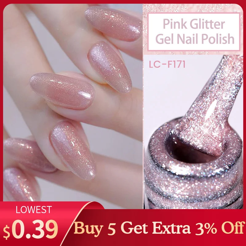 LILICUTE Nude Pink Glitter Gel Nail Polish 152 Colors Sparking Sequin All For Manicure Semi Permanent Soak Off Nail Art Varnish
LILICUTE Nude Pink Glitter Gel Nail Polish 152 Colors Sparking Sequin All For Manicure Semi Permanent Soak Off Nail Art Varnish