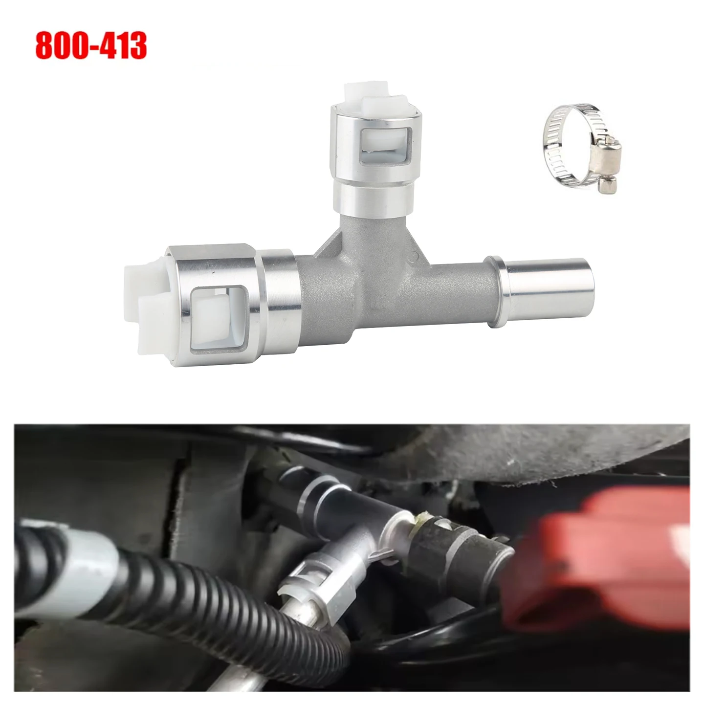 800-413HP Metal Heater Hose Connector For Select Cadillac For Chevrolet For GMC Models Upgraded OE Fix, Leak-Resistant
800-413HP Metal Heater Hose Connector For Select Cadillac For Chevrolet For GMC Models Upgraded OE Fix, Leak-Resistant