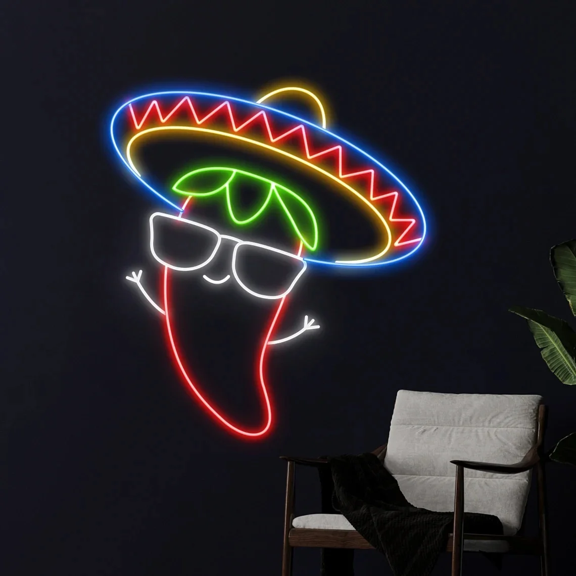 Sombrero Hat Glasses Chili Neon Sign Mexico Chili Neon Sign Food Shop Neon Sign Restaurant Room Wall Art Decor Neon Sign
Sombrero Hat Glasses Chili Neon Sign Mexico Chili Neon Sign Food Shop Neon Sign Restaurant Room Wall Art Decor Neon Sign