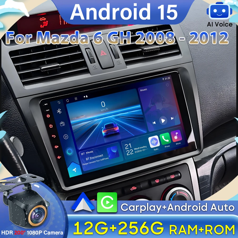 Авторадио Android 15 для Mazda 6 GH 2008-2012 Carplay GPS Navigazione Multimedi, головное устройство, экран DVD без DSP 2Din 4G Wi-Fi 2k BT
Авторадио Android 15 для Mazda 6 GH 2008-2012 Carplay GPS Navigazione Multimedi, головное устройство, экран DVD без DSP 2Din 4G Wi-Fi 2k BT